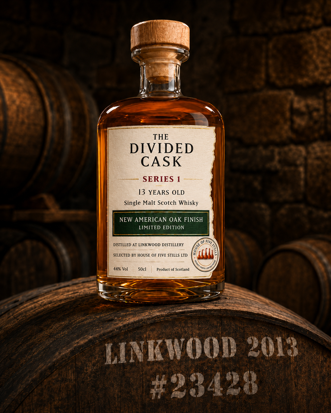 New American Oak Cask Finish bottle